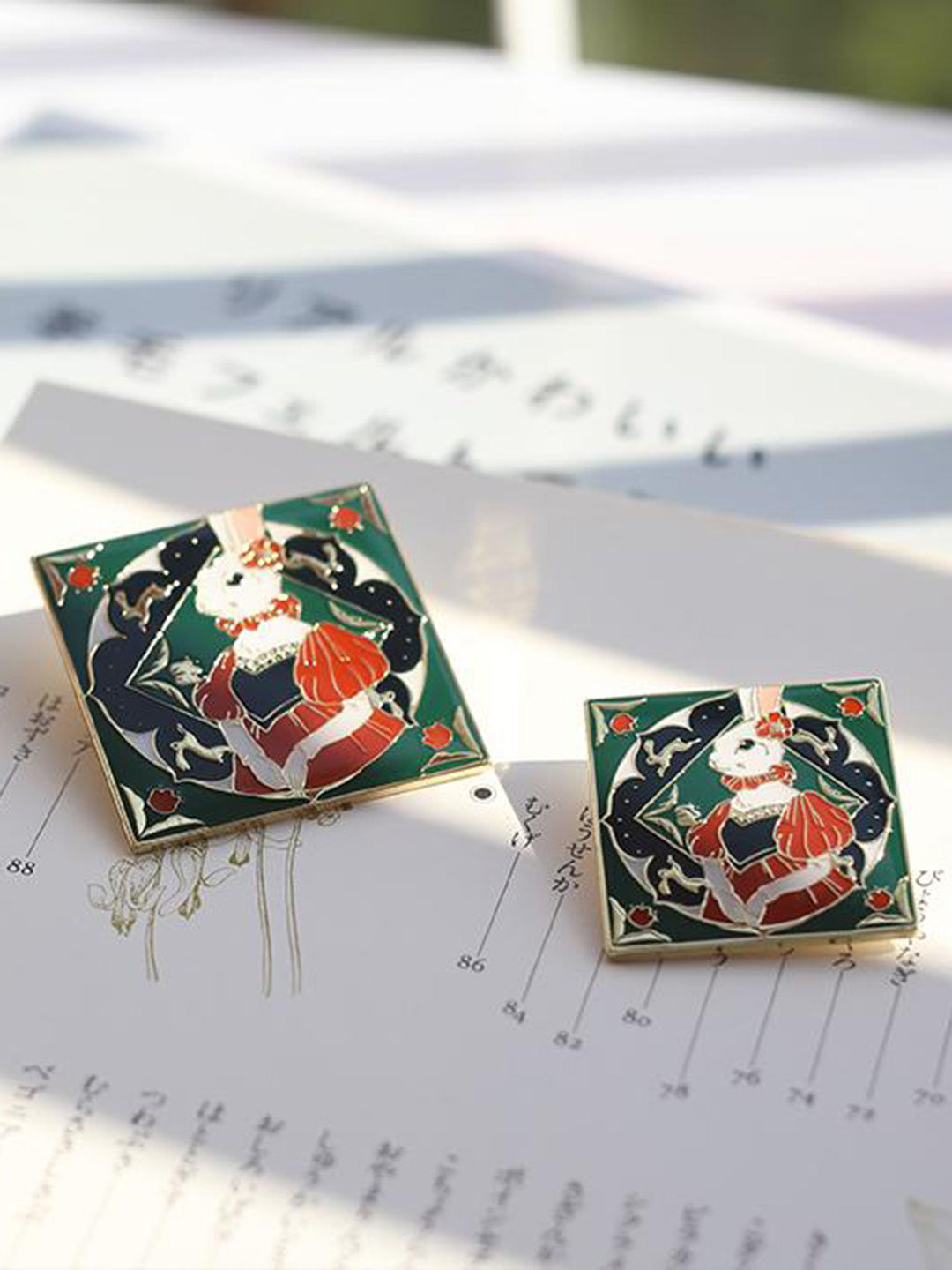 Chowxiaodou 原創兔子胸針徽章